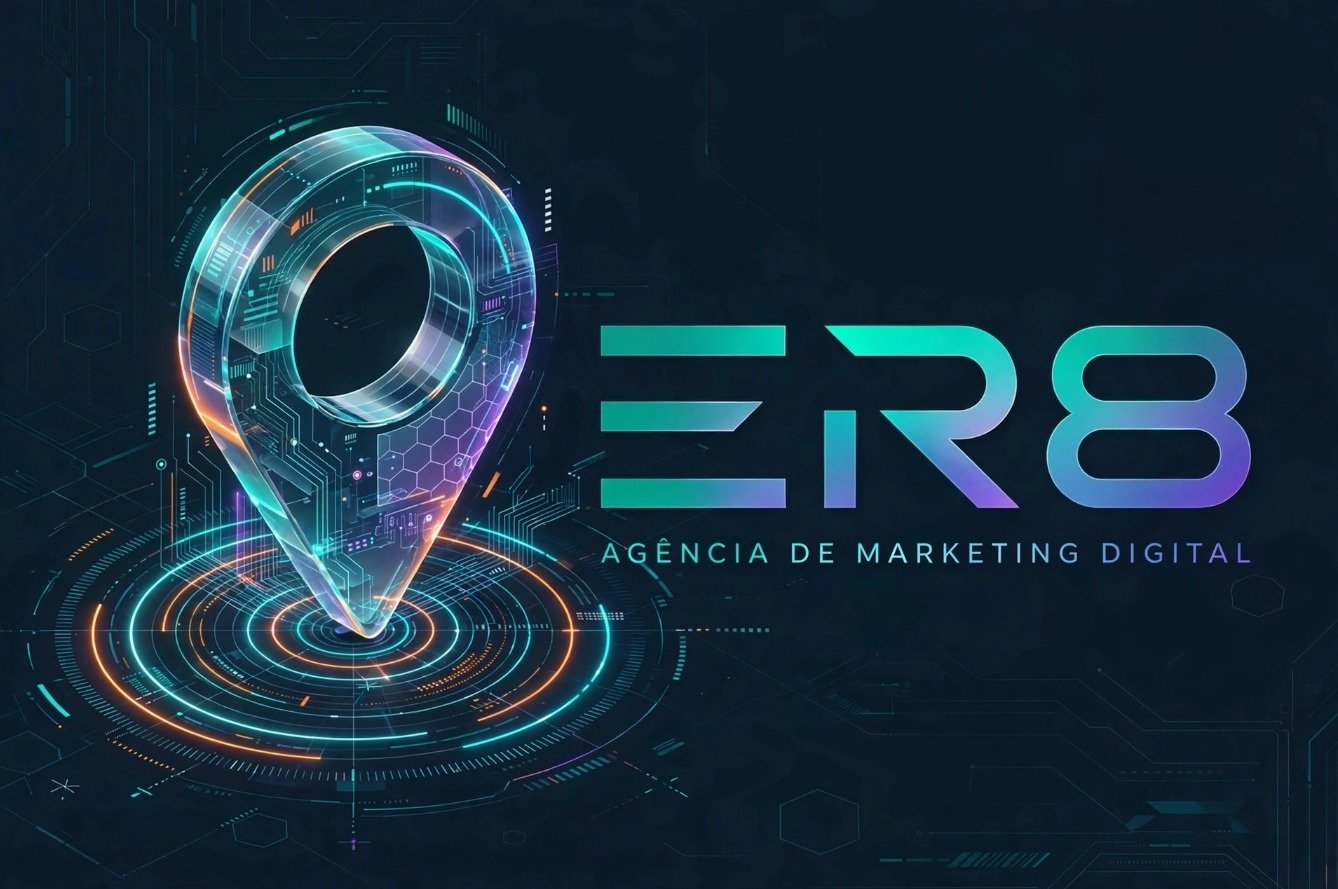 Logotipo Rodapé ER8 Marketing Digital